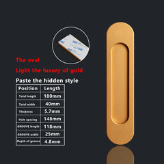 TOP KNORR Sliding Door Handle Hole-Free Kitchen Door Sticking Double-Sided Adhesive 3M Glass Door Warehouse Sliding Door Handle