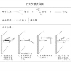 Bathroom Shelf Black Aluminum Kitchen Accessories Nail Bathroom Organizer Shower Storage Rack Shampoo Cosmetic White Shelves