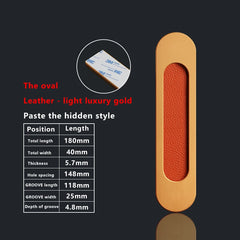 TOP KNORR Sliding Door Handle Hole-Free Kitchen Door Sticking Double-Sided Adhesive 3M Glass Door Warehouse Sliding Door Handle
