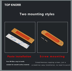 TOP KNORR Sliding Door Handle Hole-Free Kitchen Door Sticking Double-Sided Adhesive 3M Glass Door Warehouse Sliding Door Handle