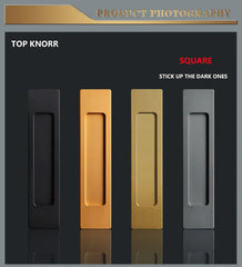 TOP KNORR Sliding Door Handle Hole-Free Kitchen Door Sticking Double-Sided Adhesive 3M Glass Door Warehouse Sliding Door Handle