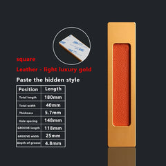 TOP KNORR Sliding Door Handle Hole-Free Kitchen Door Sticking Double-Sided Adhesive 3M Glass Door Warehouse Sliding Door Handle