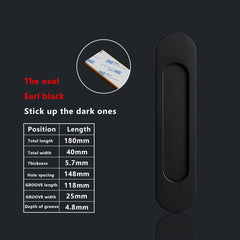 TOP KNORR Sliding Door Handle Hole-Free Kitchen Door Sticking Double-Sided Adhesive 3M Glass Door Warehouse Sliding Door Handle