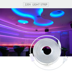 AC220V 110V EU US Plug Powered LED Cabinet Light Strip Kitchen Lamp Tape For Closet Wardrobe Cupboard Backlight Decor Lighting
