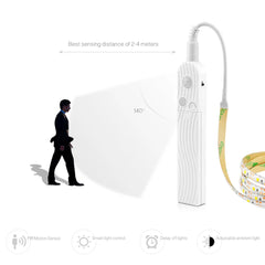 LED Under Cabinet light LED Strip led Lamp with Wireless PIR Motion Sensor USB Port light kitchen Stairs Wardrobe Bed Side Light