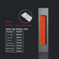 TOP KNORR Sliding Door Handle Hole-Free Kitchen Door Sticking Double-Sided Adhesive 3M Glass Door Warehouse Sliding Door Handle