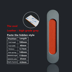 TOP KNORR Sliding Door Handle Hole-Free Kitchen Door Sticking Double-Sided Adhesive 3M Glass Door Warehouse Sliding Door Handle