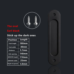 TOP KNORR Sliding Door Handle Hole-Free Kitchen Door Sticking Double-Sided Adhesive 3M Glass Door Warehouse Sliding Door Handle