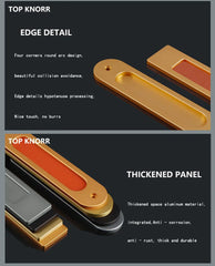 TOP KNORR Sliding Door Handle Hole-Free Kitchen Door Sticking Double-Sided Adhesive 3M Glass Door Warehouse Sliding Door Handle