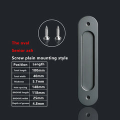 TOP KNORR Sliding Door Handle Hole-Free Kitchen Door Sticking Double-Sided Adhesive 3M Glass Door Warehouse Sliding Door Handle
