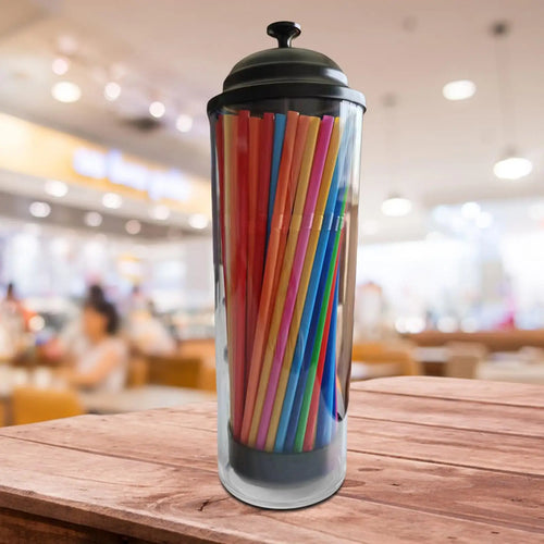 Drinking Straw Holder Kitchen Accessories Durable Portable Drinking Straw Container for Dining Room Restaurant Kitchen