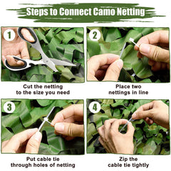1.5x3m /2x10m Hunting Military Camouflage Nets Woodland Army training Camo netting Car Covers Tent Shade Camping Sun Shelter