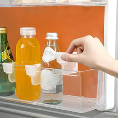 Efficient Refrigerator Kitchen Organizer Shelf Storage Dividers for Eggs Bottles and Other Items organizer kitchen fridge