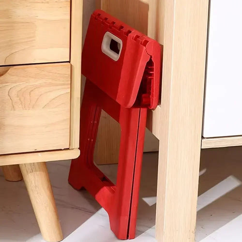 Lightweight Folding Step Stool Multi Purpose Handheld Thickened Footstool* Non-Slip Plastic Small Benches Kitchen