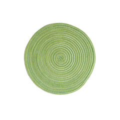 4pcs Round Table Mat Woven Ramie Placemats Anti Slip Dining Table Mats Non-Slip Tableware Bowl Pads Kitchen Drink Cup Coasters