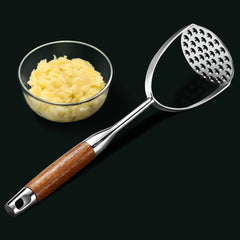 Potato Masher Mashed Potatoes Tool Avocado Metal Wood Stainless Steel Household Presser Kitchen Gadget Baby Vegetable