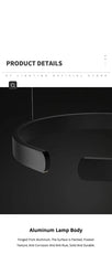 Nordic Led Ring Chandelier Modern Design Rose Gold Black White and Gold Lamp For Living Room Staircase Hotel Kitchen Bar Lights