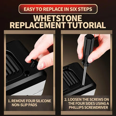 Electric Knife Sharpener Automatic Cut Sharpeners 15-Degree Bevel Crude and Fine Grooves Knives Scissors Kitchen Cutter Grinder