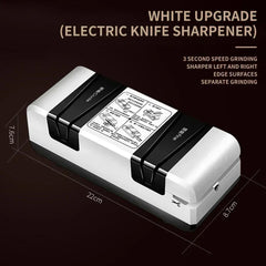 Electric Knife Sharpener Automatic Cut Sharpeners 15-Degree Bevel Crude and Fine Grooves Knives Scissors Kitchen Cutter Grinder