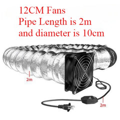 Domestic Fume Exhauster Strong Exhaust Fan Rental Room Kitchen Exhaust Fan Duct Fan Bathroom Ventilator Adjustable Speed Fan