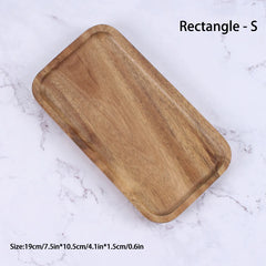 Modern minimalist wooden tray for dessert sushi drink kitchen restaurant coffee dessert shop serving tray jewelry storage plate