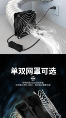 Domestic Fume Exhauster Strong Exhaust Fan Rental Room Kitchen Exhaust Fan Duct Fan Bathroom Ventilator Adjustable Speed Fan