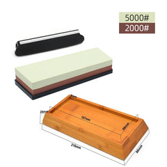 Knife Sharpening Stone Kit  Kitchen Knife Sharpener Whetstone Dual Side Set Grinding Shapner Whetstone Knife Sharpener Tool