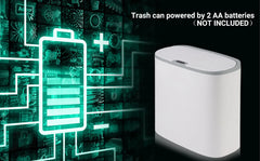 Automatic Bathroom Trash Can with Lid, Touchless Small Trash Can, Motion Sensor Waterproof Slim Garbage Can for Kitchen, Bedroom