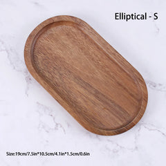 Modern minimalist wooden tray for dessert sushi drink kitchen restaurant coffee dessert shop serving tray jewelry storage plate