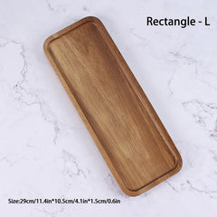 Modern minimalist wooden tray for dessert sushi drink kitchen restaurant coffee dessert shop serving tray jewelry storage plate