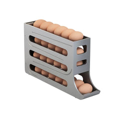 4 Layers Automatic Rolling Egg Holder Rack Kitchen Refrigerator Egg Dispenser Fridge Egg Storage Box Kitchen Storage Container