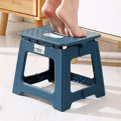 Lightweight Folding Step Stool Multi Purpose Handheld Thickened Footstool* Non-Slip Plastic Small Benches Kitchen