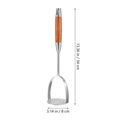 Potato Masher Mashed Potatoes Tool Avocado Metal Wood Stainless Steel Household Presser Kitchen Gadget Baby Vegetable