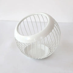 Coffee Pod Metal Holder Large Capacity Ball Shaped Holder Storage Basket Fruit Plate Drain Basket Home Kitchen Storage Basket