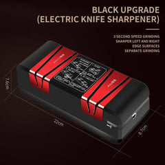 Electric Knife Sharpener Automatic Cut Sharpeners 15-Degree Bevel Crude and Fine Grooves Knives Scissors Kitchen Cutter Grinder