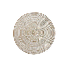 4pcs Round Table Mat Woven Ramie Placemats Anti Slip Dining Table Mats Non-Slip Tableware Bowl Pads Kitchen Drink Cup Coasters