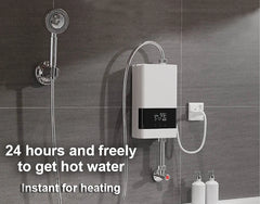 Remote Instantaneous Tankless Electric Hot Water Heater Kitchen Instant Heating Faucet Tap Bathroom Shower Temperature Setting