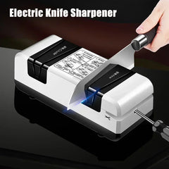 Electric Knife Sharpener Automatic Cut Sharpeners 15-Degree Bevel Crude and Fine Grooves Knives Scissors Kitchen Cutter Grinder