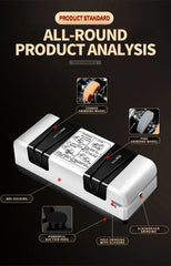 Electric Knife Sharpener Automatic Cut Sharpeners 15-Degree Bevel Crude and Fine Grooves Knives Scissors Kitchen Cutter Grinder