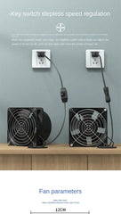 Domestic Fume Exhauster Strong Exhaust Fan Rental Room Kitchen Exhaust Fan Duct Fan Bathroom Ventilator Adjustable Speed Fan