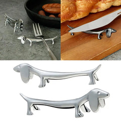 1/3/5PCS  Cutlery Bracket Dog Chopsticks Holder Stainless Steel Chopsticks Rest Dinner Table Supplies Home Kitchen Accessories