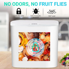 Automatic Bathroom Trash Can with Lid, Touchless Small Trash Can, Motion Sensor Waterproof Slim Garbage Can for Kitchen, Bedroom