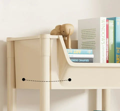Bookshelf With Wheels Multi-Layer Movable Trolley Home Snack Organizer Shelf Kitchen Vegetable Basket Bedroom Mobile Cart Racks