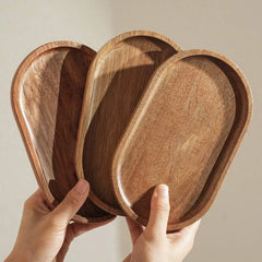 Modern minimalist wooden tray for dessert sushi drink kitchen restaurant coffee dessert shop serving tray jewelry storage plate