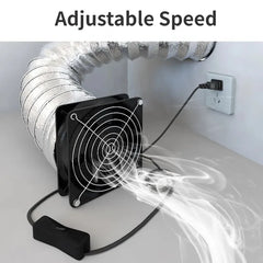 Domestic Fume Exhauster Strong Exhaust Fan Rental Room Kitchen Exhaust Fan Duct Fan Bathroom Ventilator Adjustable Speed Fan