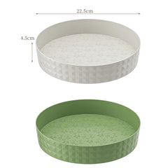 1Pc Kitchen Storage Spice Rack 360 Degree Rotating Cabinet Organizer Tray Non-Slip Spice Round Rack Plate Cosmetic Organizer