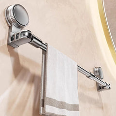 30-80cm Bathroom Suction Cup Wall Towel Holder No-punching Retractable Towel Robe Coat Rack Kitchen Bathroom Organizer Shelf Acc