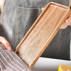 Modern minimalist wooden tray for dessert sushi drink kitchen restaurant coffee dessert shop serving tray jewelry storage plate