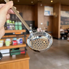 2pcs/set Soup Spoon and Slotted Spoon Set Long Handle Hot Pot Serving Utensil with Ergonomic Grip for Home Kitchen Use
