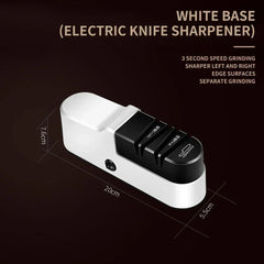 Electric Knife Sharpener Automatic Cut Sharpeners 15-Degree Bevel Crude and Fine Grooves Knives Scissors Kitchen Cutter Grinder